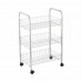 Carrello per Verdure Confortime Argentato Metallo 40 x 26 x 62 cm (6 Unità)