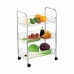 Carrello per Verdure Confortime Argentato Metallo 40 x 26 x 62 cm (6 Unità)