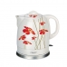 Water- en Theekoker Feel Maestro MR-066 Red Flowers Wit Rood Keramische 1200 W 1,5 L