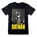 T-Shirt met Korte Mouwen Batman Keaton Batman Zwart Uniseks