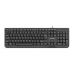 Clavier Natec NKL-1720 Noir Espagnol