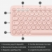 Teclado Logitech K380 Francês Cor de Rosa AZERTY