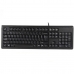 Tastatur A4 Tech KR-92 Sort Monochrome Engelsk QWERTY