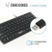 Billentyűzet iggual Teclado USB compacto TKL Slim TKL-USB negro Fekete