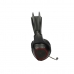 Gaming headset med mikrofon KSIX Drakkar USB LED Sort Rød