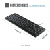 Tastatură iggual CK-BASIC-120T QWERTY USB Negru Spaniolă Maimuță (1 Piese)