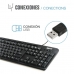 Billentyűzet iggual CK-BASIC-120T QWERTY USB Fekete Spanyol Majom (1 Darabok)