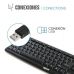 Billentyűzet iggual CK-BASIC-105T QWERTY USB Fekete Spanyol Majom (1 Darabok)