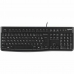 Tastatur Logitech K120 Schwarz Französisch AZERTY