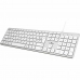 Tastatur Bluestork Hvid Fransk AZERTY