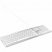 Klávesnice Mobility Lab Bílý Stříbřitý Mac OS AZERTY