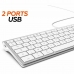 Klávesnice Mobility Lab Bílý Stříbřitý Mac OS AZERTY