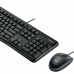 Keyboard Logitech Desktop MK120 Black Spanish Qwerty QWERTY