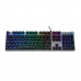 Teclado Ibox AURORA K-4 Negro Negro/Plateado QWERTY