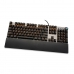 Teclado Ibox AURORA K-4 Negro Negro/Plateado QWERTY