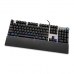 Teclado Ibox AURORA K-4 Negro Negro/Plateado QWERTY