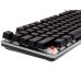 Teclado Ibox AURORA K-4 Negro Negro/Plateado QWERTY