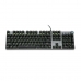 Teclado Ibox AURORA K-4 Negro Negro/Plateado QWERTY