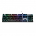 Teclado Ibox AURORA K-4 Negro Negro/Plateado QWERTY