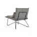 Sillón DKD Home Decor 66 x 78 x 75 cm Negro Gris Metal