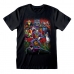 T-shirt med kortärm DC Comics Villains Svart Unisex