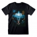 T-Shirt met Korte Mouwen Marvel Wall Lurker Zwart Uniseks