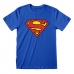 Tricou cu Mânecă Scurtă Superman Logo Albastru Unisex