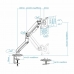 Подставка для ТВ TooQ DB4032TNR-W 9 kg 17