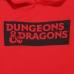 Unisex Sporta Krekls ar Kapuci Dungeons & Dragons Logo Sarkans