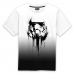 T-Shirt met Korte Mouwen Star Wars Stormrooper Ink Wit Zwart Uniseks