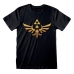 Tricou cu Mânecă Scurtă The Legend of Zelda Hyrule Logo Negru Unisex