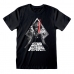 T-shirt med kortärm Star Wars Galaxy Portal Svart Unisex