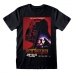 T-Shirt met Korte Mouwen Star Wars Vader Poster Zwart Uniseks