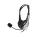 Auriculares com microfone Ewent EW3562 Preto Preto/Prateado