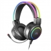 Auriculares con Micrófono Mars Gaming MHRGB Negro