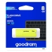 Clé USB GoodRam UME2 USB 2.0 20 Mb/s Jaune 8 GB (1 Unité)