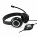 Auriculares con Micrófono Conceptronic CCHATSTARU2B Negro Rojo/Negro