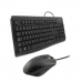 Tastatur og mus CoolBox COO-KTR-01U Spansk qwerty Sort