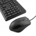 Tastiera e Mouse CoolBox COO-KTR-01U Qwerty in Spagnolo Nero