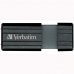 USB flash disk Verbatim PinStripe Čierna 64 GB