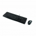 Keyboard and Mouse Logitech Desktop MK120 USB Black Italian