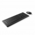 Tastatur og Mus Energy Sistem 453016 Svart Spansk Qwerty