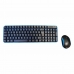 Teclado e Rato sem Fios ELBE PTR101 Preto