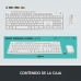 Teclado e Rato Logitech MK295 Branco Qwerty espanhol