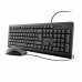 Tastatur og Mus Trust TKM-250 Svart Spansk Qwerty