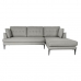 Chaise Longue DKD Home Decor Grau Polyester Metall (240 x 160 x 85 cm)