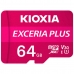 Cartão de Memória Micro SD com Adaptador Kioxia Exceria Plus Cor de Rosa Classe 10 UHS-I U3