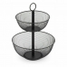 Fruit Bowl Confortime Double Metal 31 x 31 x 41 cm (4 Units)