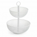 Fruit Bowl Confortime Double Metal 31 x 31 x 41 cm (4 Units)