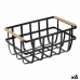 Cesta Multiusos Confortime Preto 36 x 22 x 15,5 cm (6 Unidades)